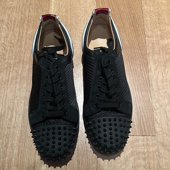 Christian Louboutin black Fun Louis Junior Soike sneakers. Worn 1x - Picture 3 of 5